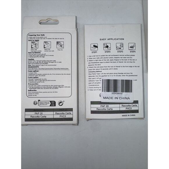 False Nails Beautiful Nail Do it Yourself KITS Lot Of 8 packs NIB 24 In Ea/glue - Picture 8 of 8